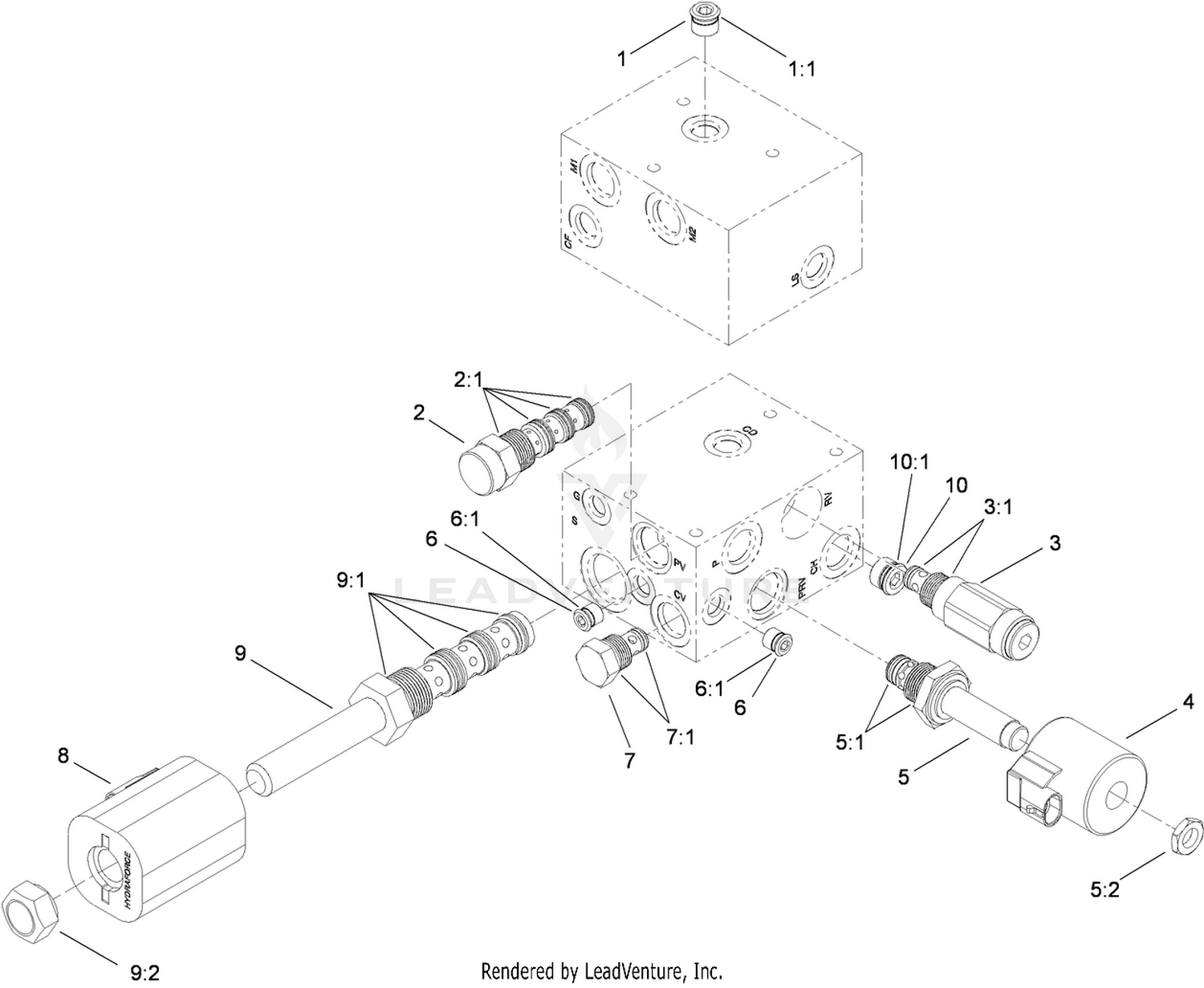 Hydraulic Manifold Assembly No. 110-6065