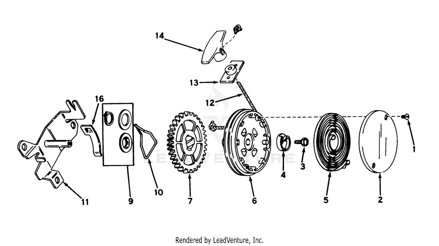 Rewind Starter N0. 590450a