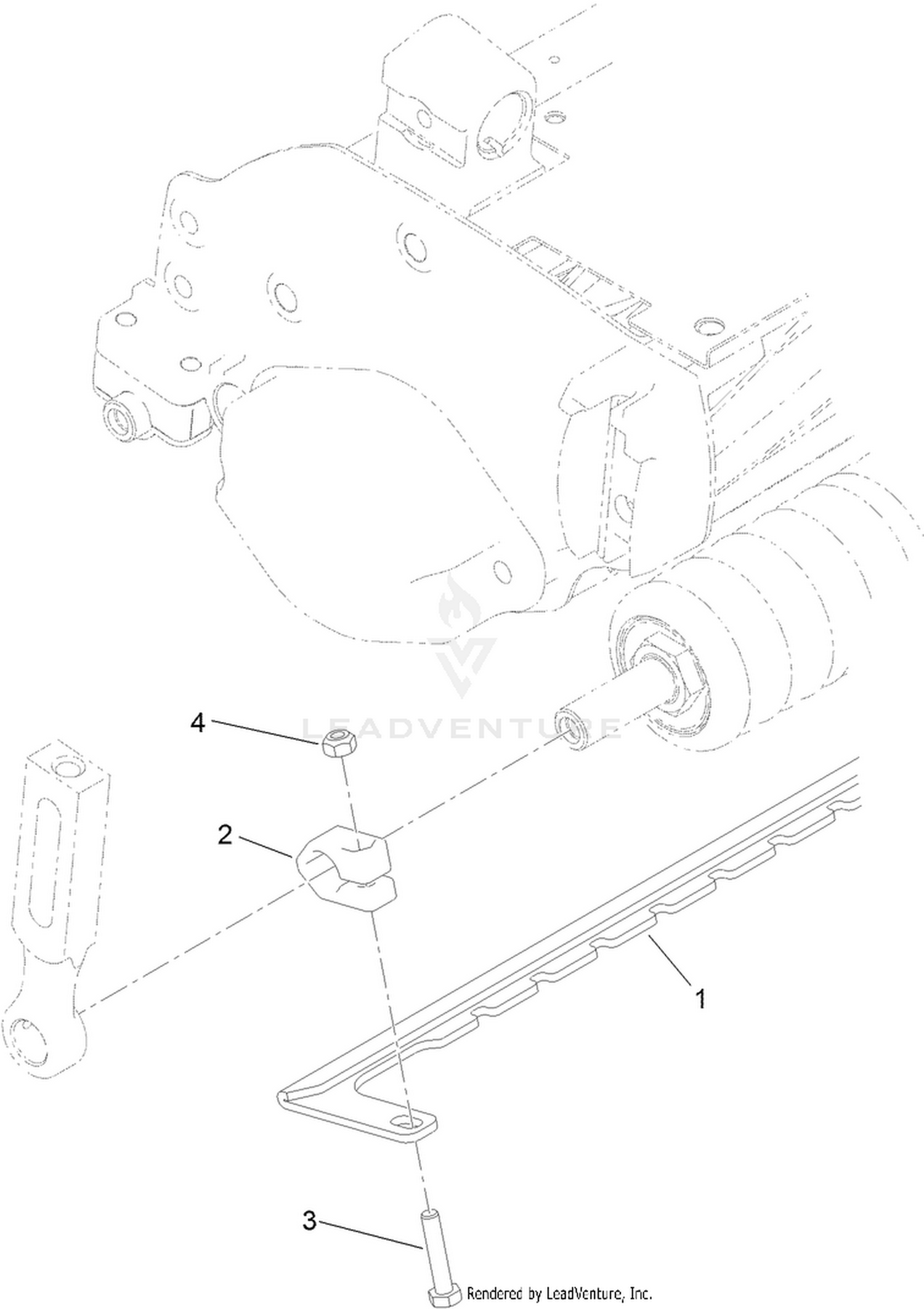 18 Inch Wide Wiehle Roller Scraper Assembly No. 120-9616