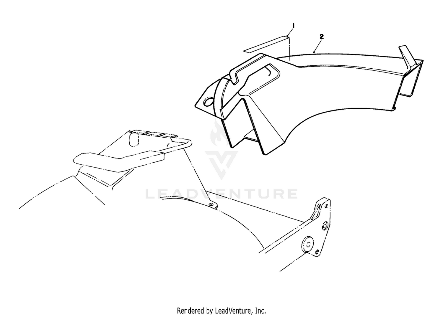 Side Discharge Chute Model No. 59168 (optional)