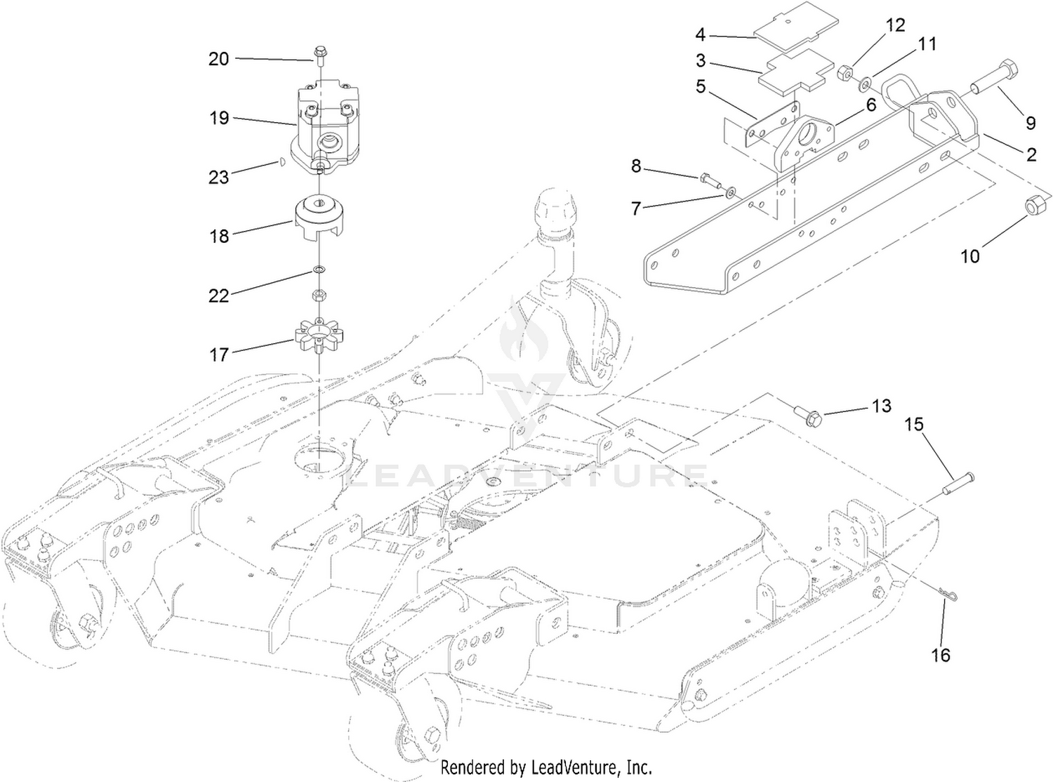 Right Deck Mount Assembly