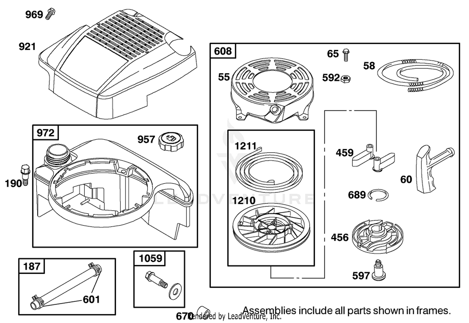 Engine Briggs  Stratton Model 12j802-2369-B1 6