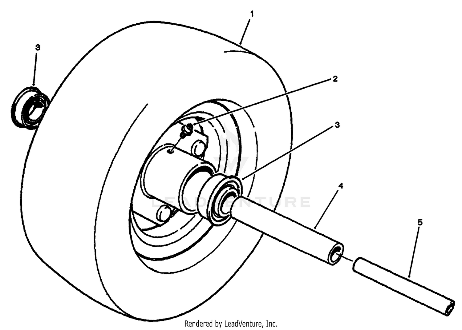 10" Segmented Front Caster Wheel (optional)
