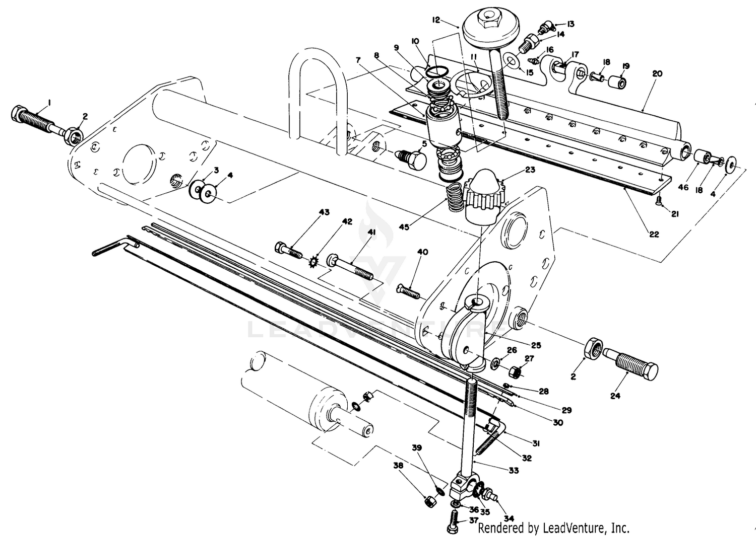 Bedbar  Scraper Comb Assembly (model Nos. 04450  04468)