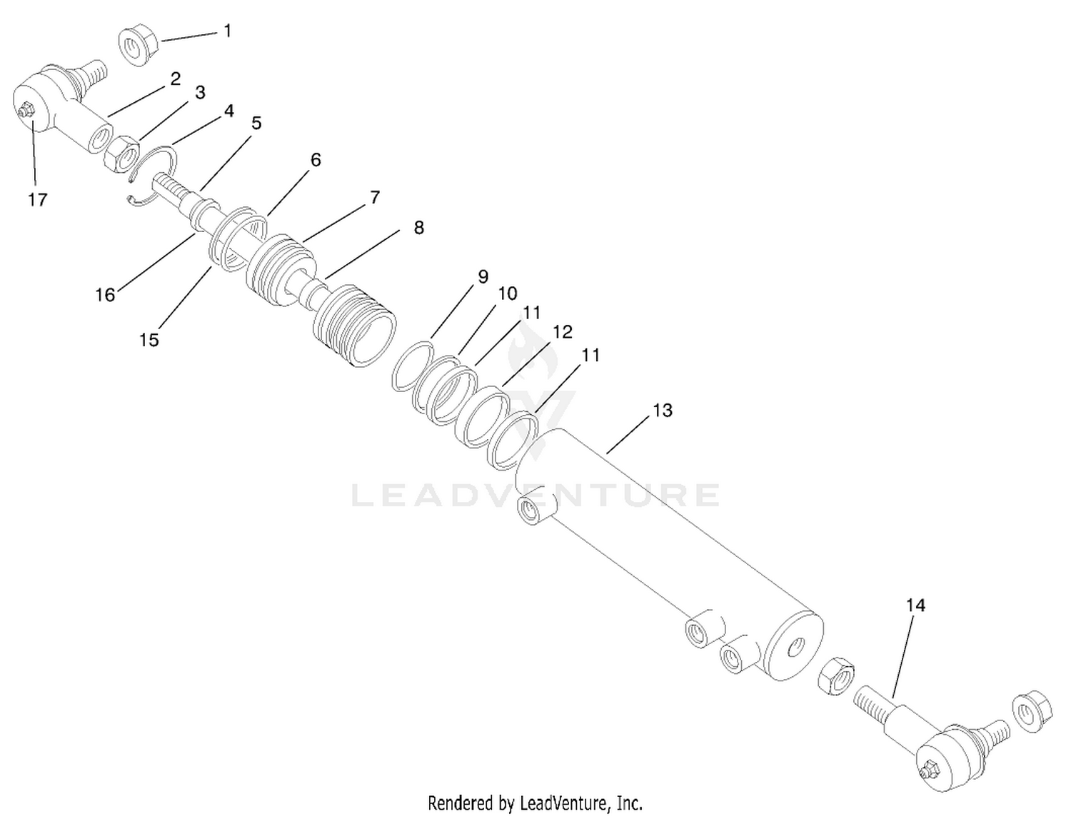 Hydraulic Cylinder Assembly No. 86-2190