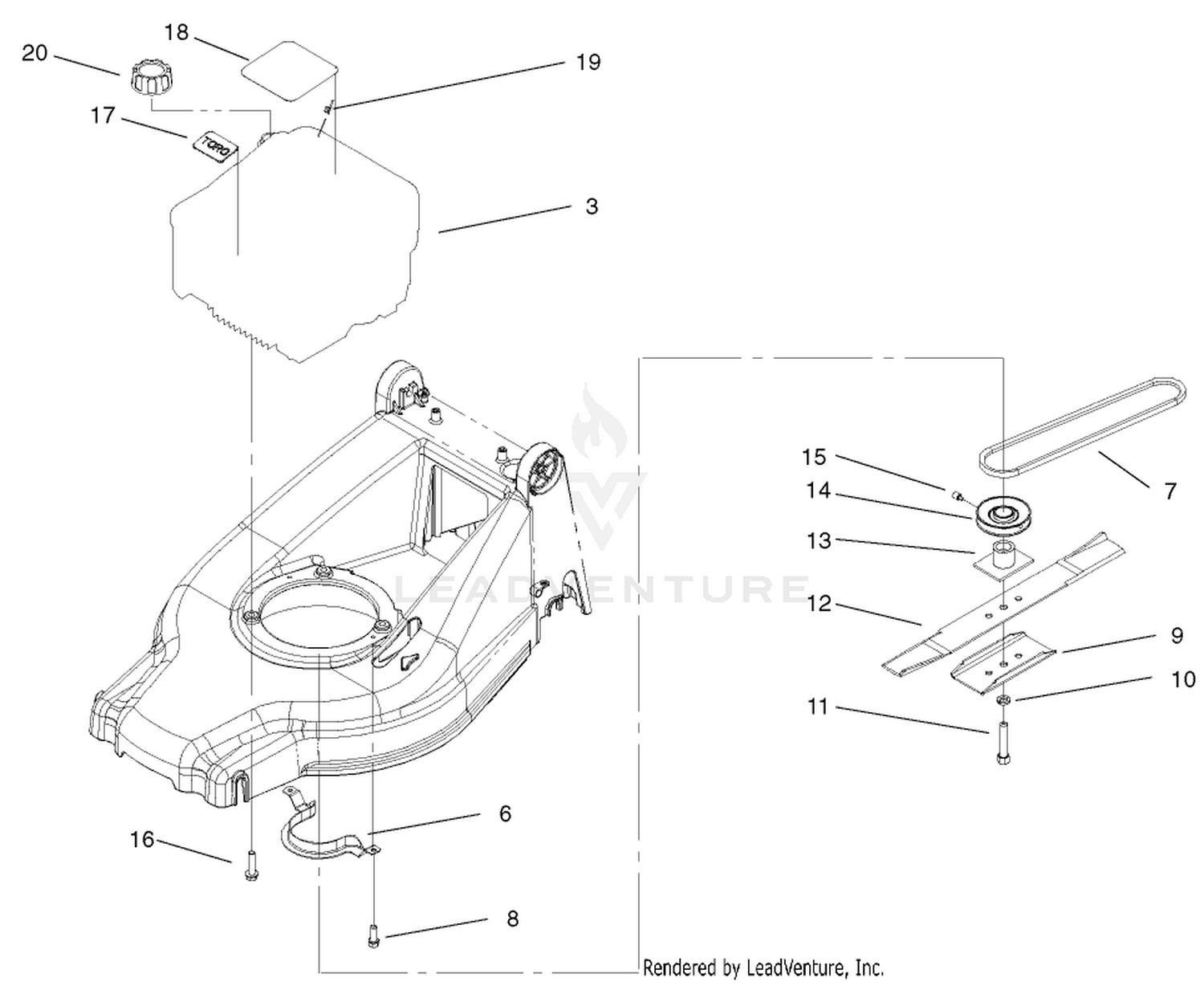 Engine And Blade Assembly