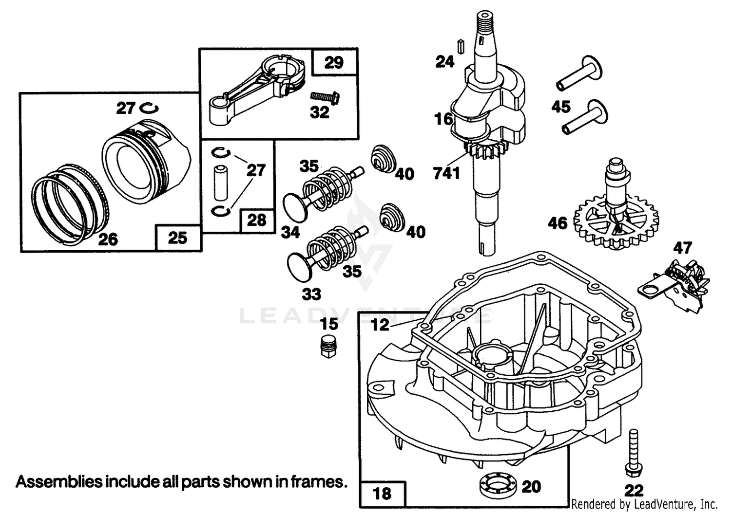 Engine Briggs  Stratton Model 122702-3171-01 2