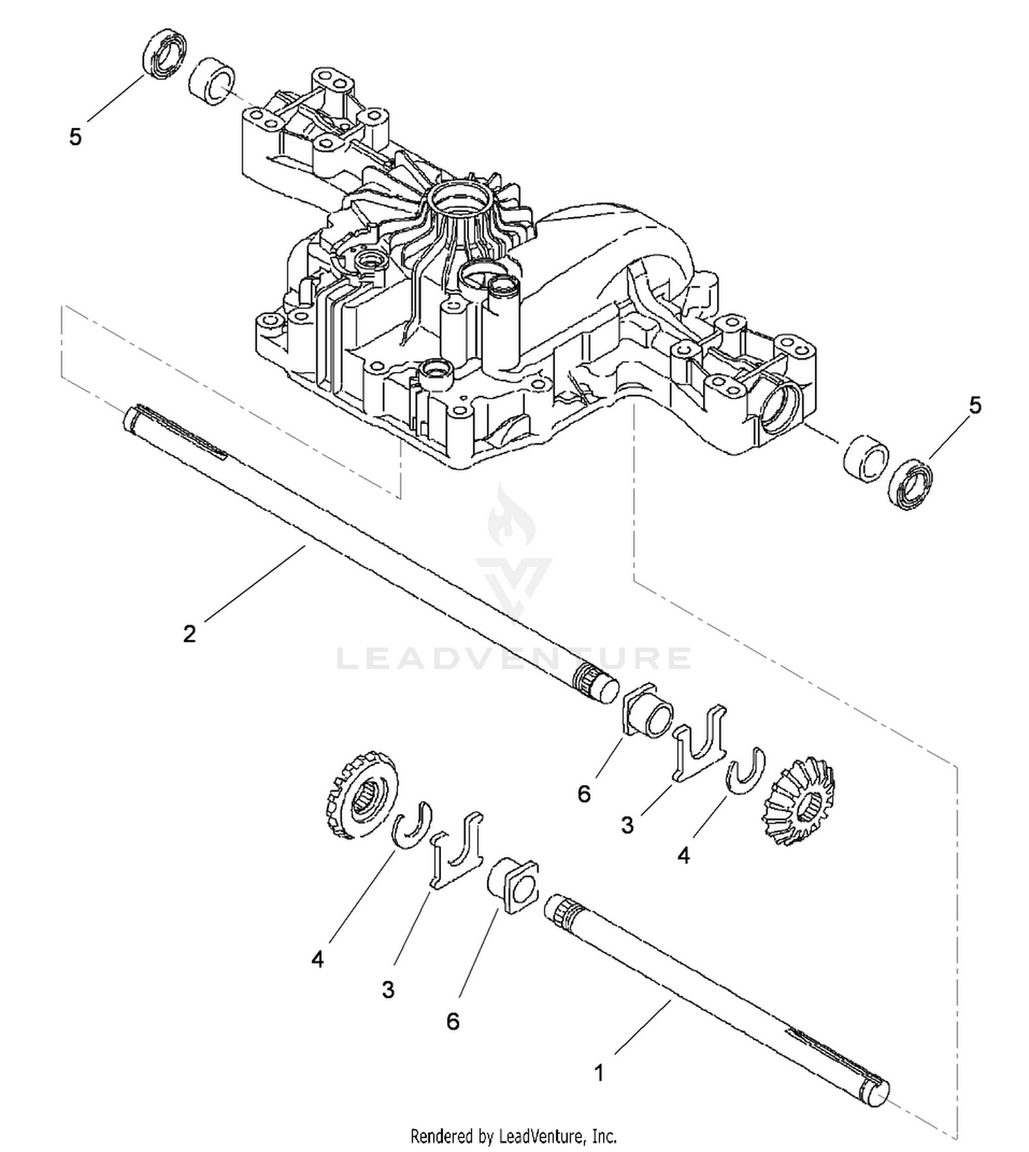 Axle Shaft Assembly  Transmission Assembly No. 114-3155