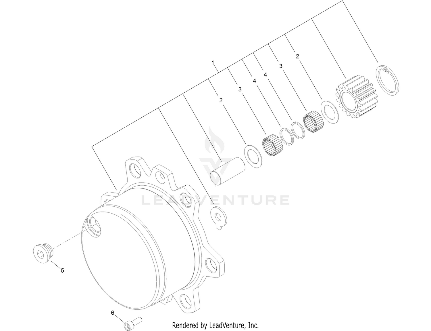 Front Axle  Planetary Carrier Assembly