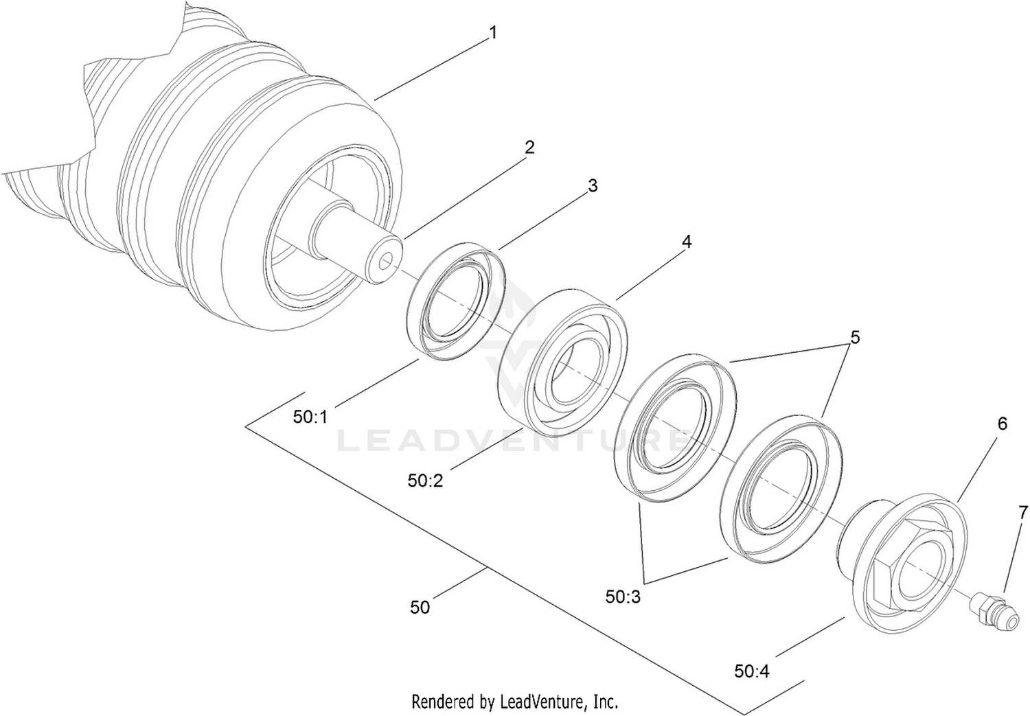 Optional Plastic Shoulder Roller Assembly No. 114-5421