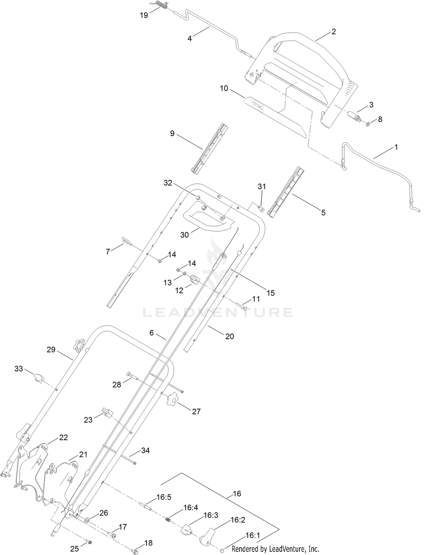 Handle and Control Assembly