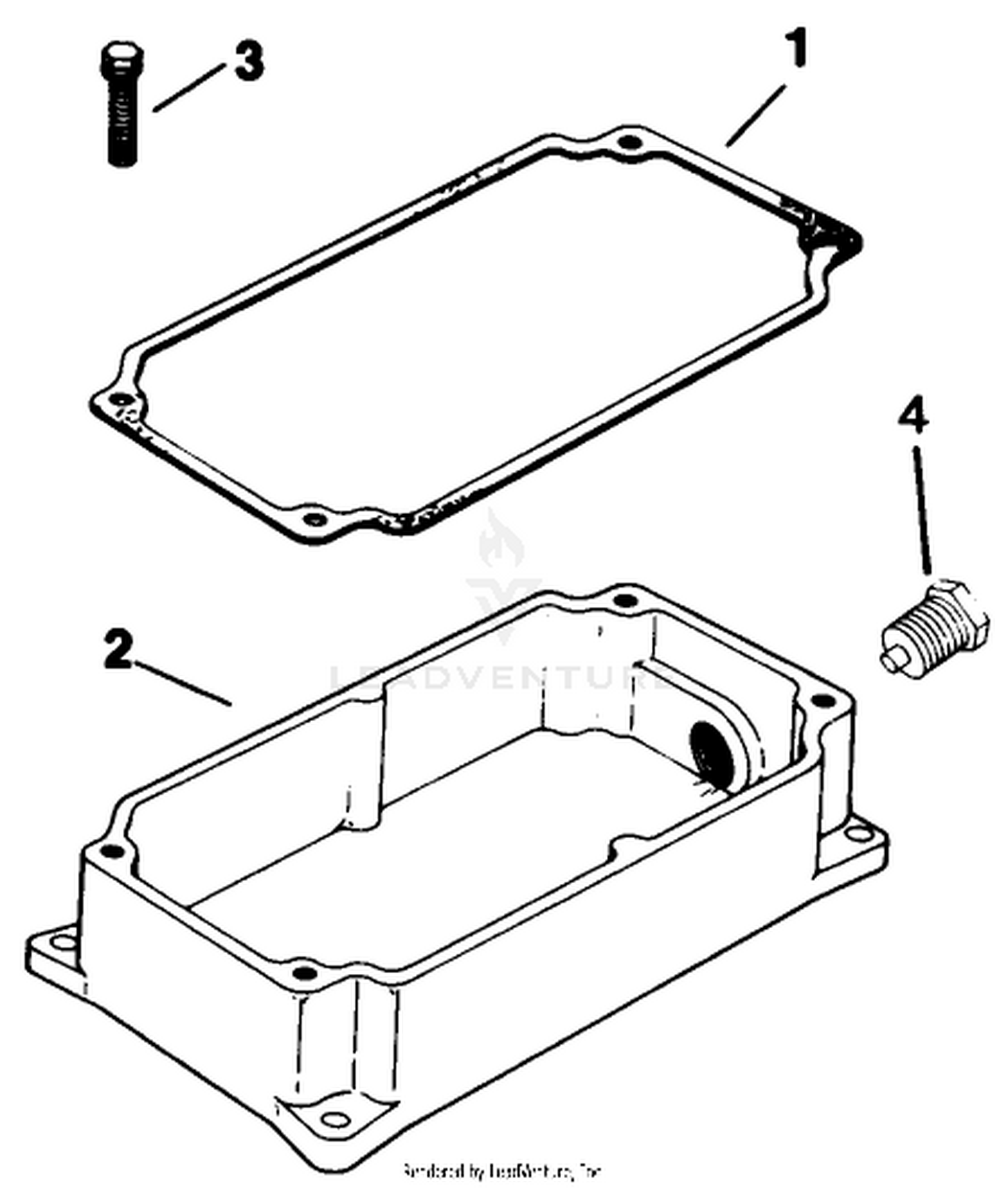 Oil Pan-Engine Assembly-Kohler Model No. M16s 711533 (continued)