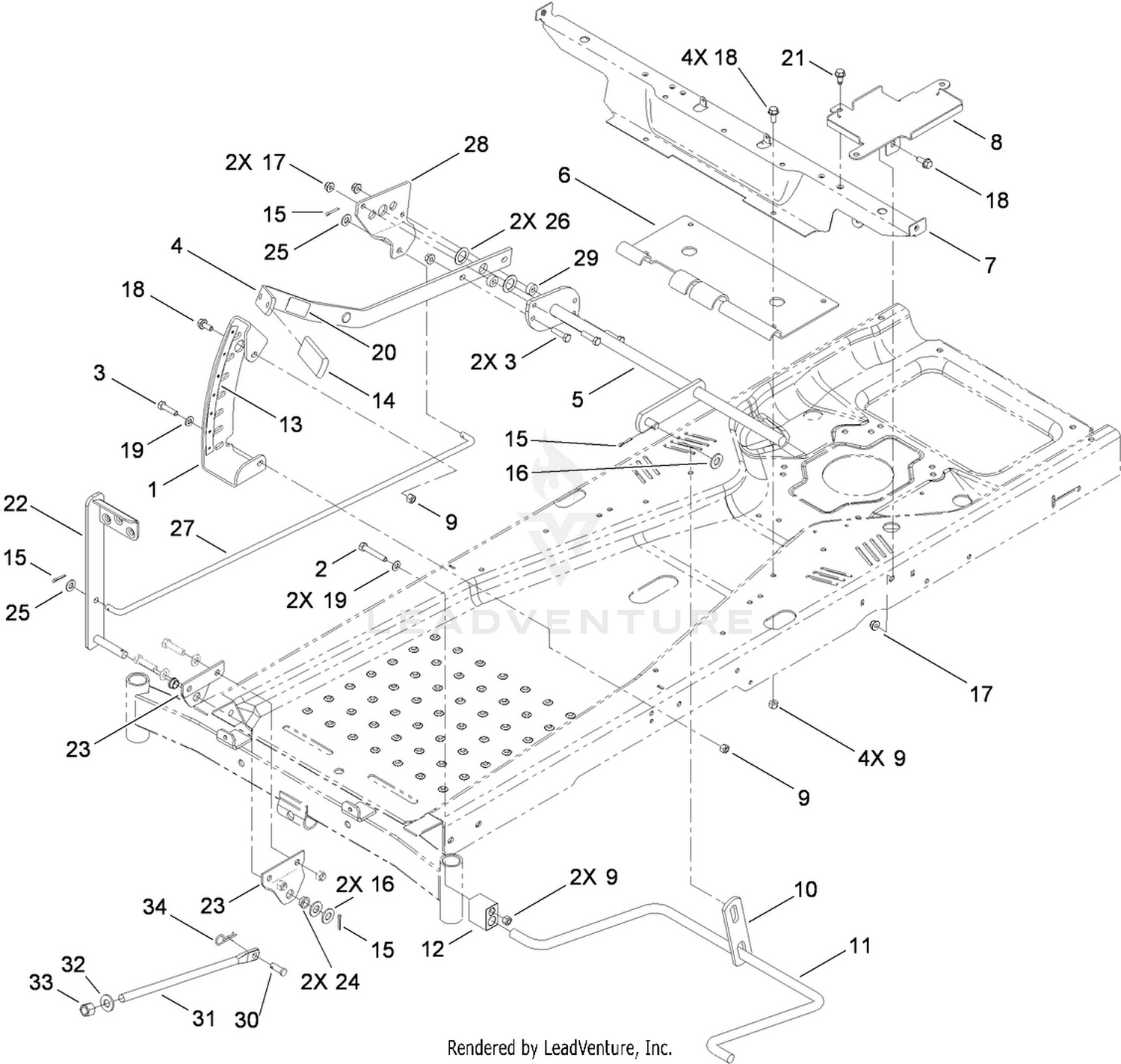 Deck Lift Assembly