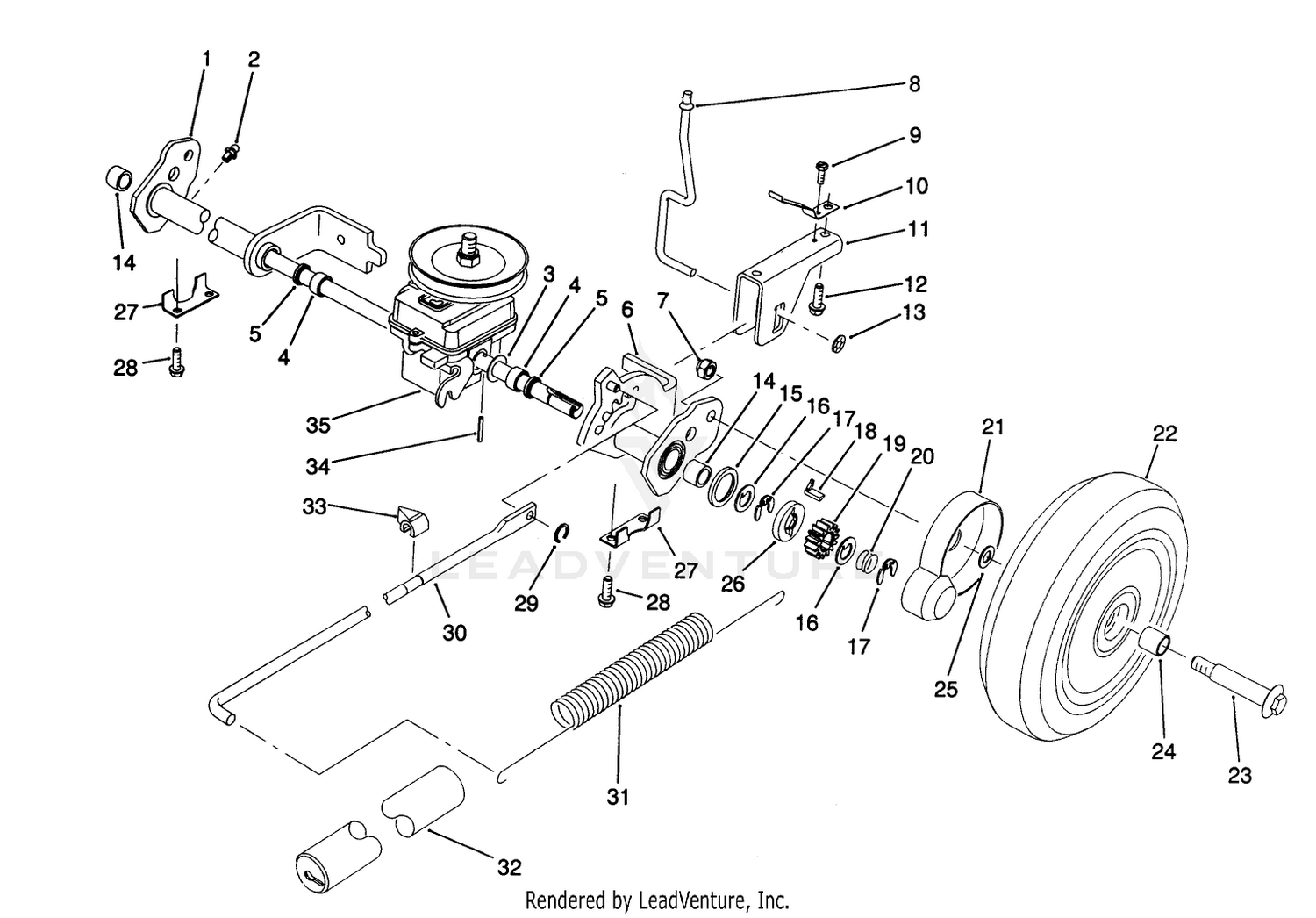 S.p. Rear Axle Assembly