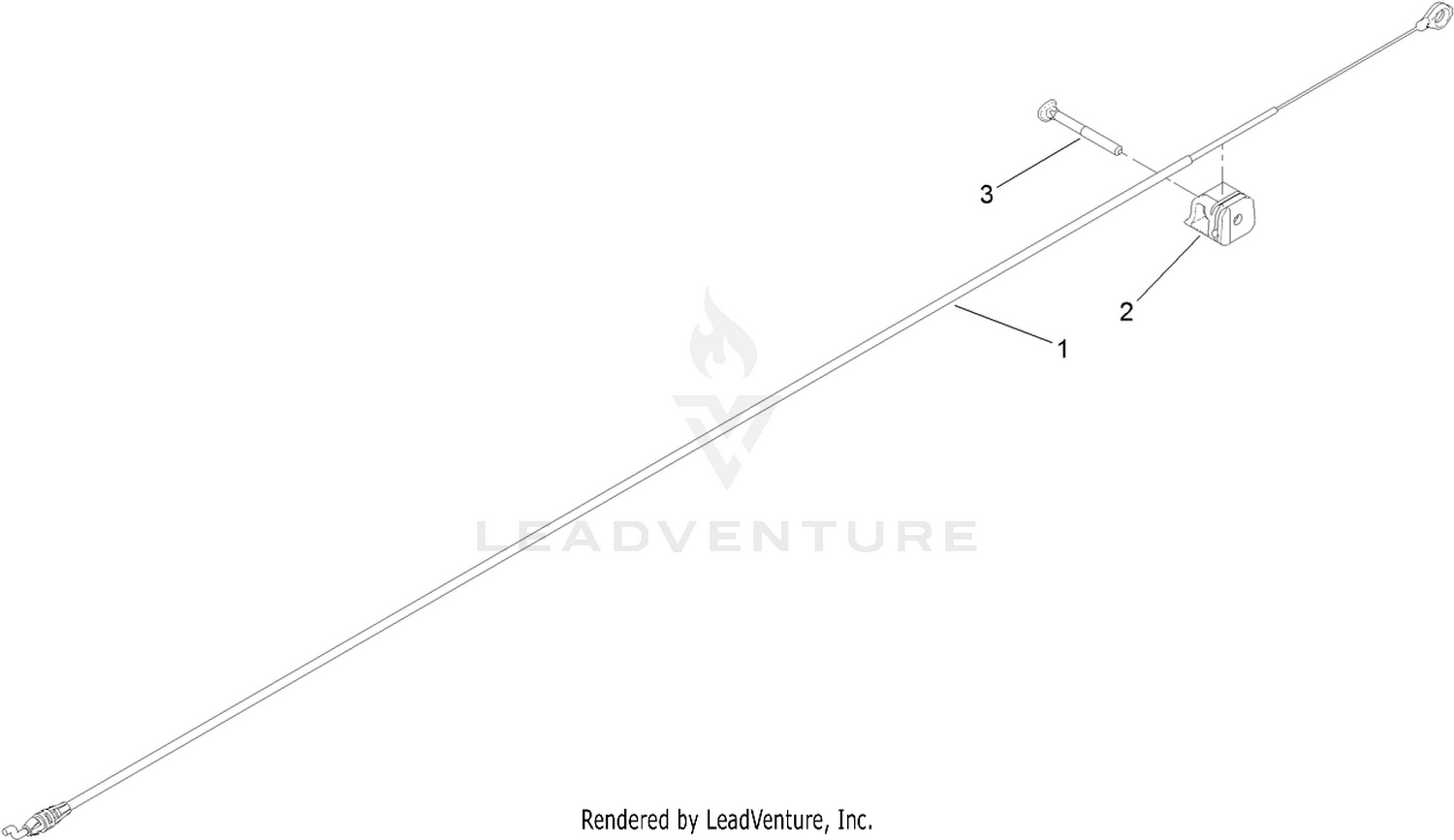 Brake Cable Assembly No. 133-2680