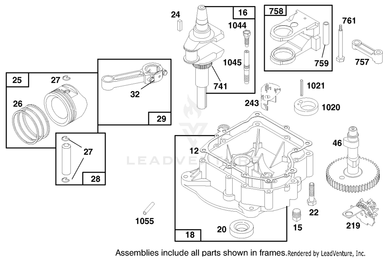 Engine Briggs  Stratton Model 28n777-0174-01 3