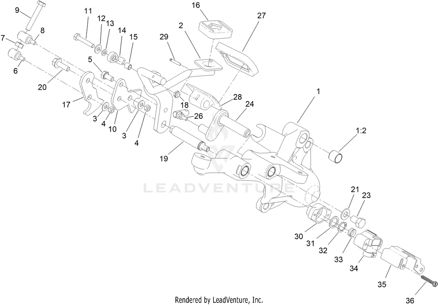 Right Hand Support Platform Assembly