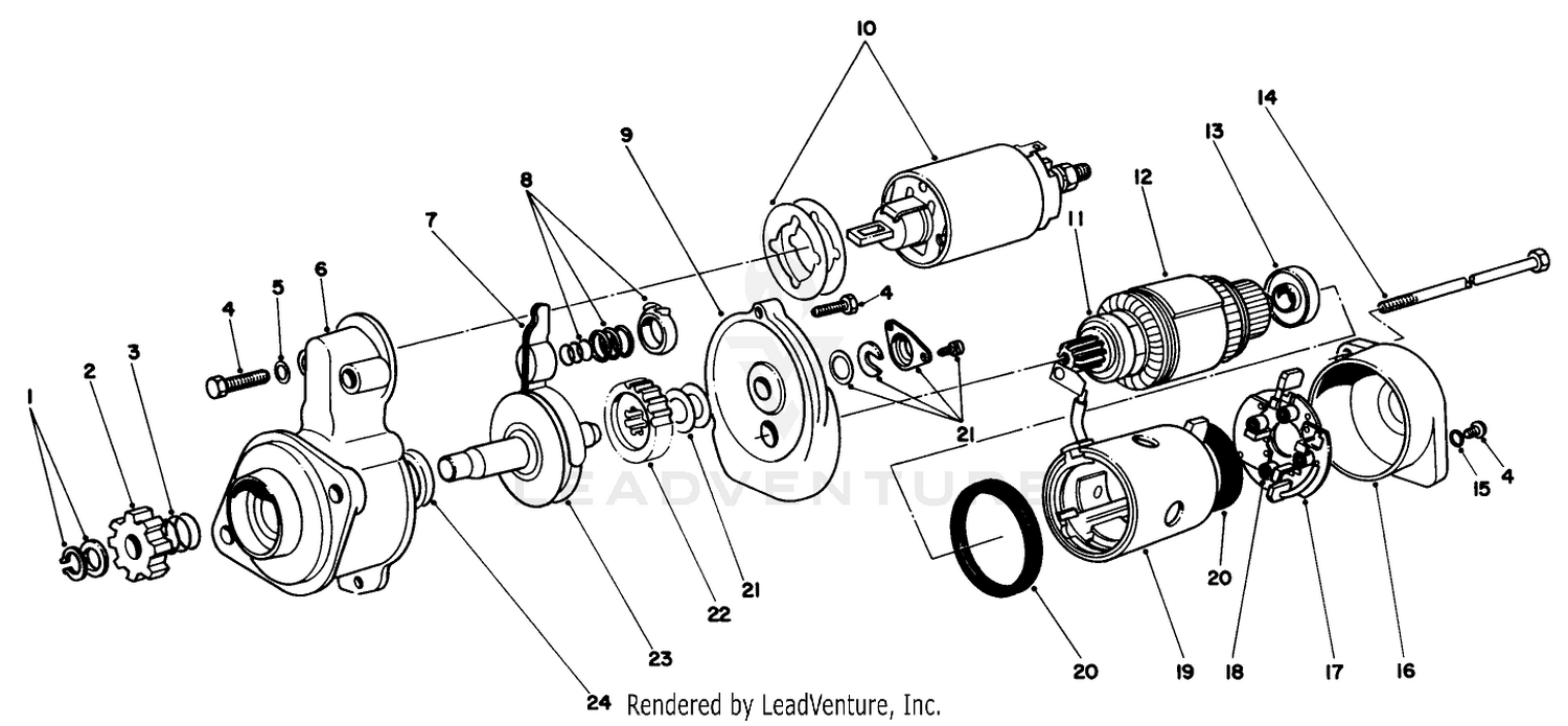 Starter Motor Assembly No. 70-5860