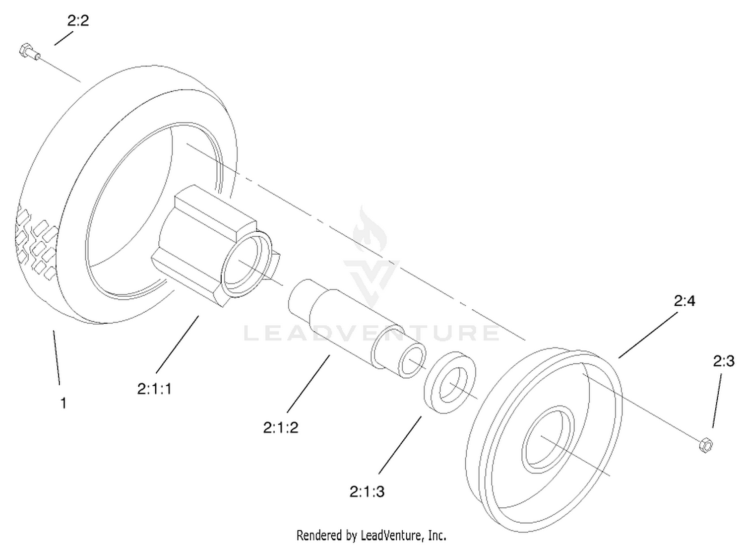 Front Tire  Wheel Assembly