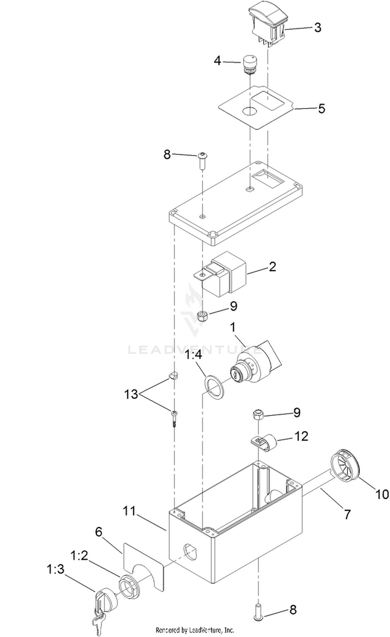 Tethered Control Assembly No. 119-6341