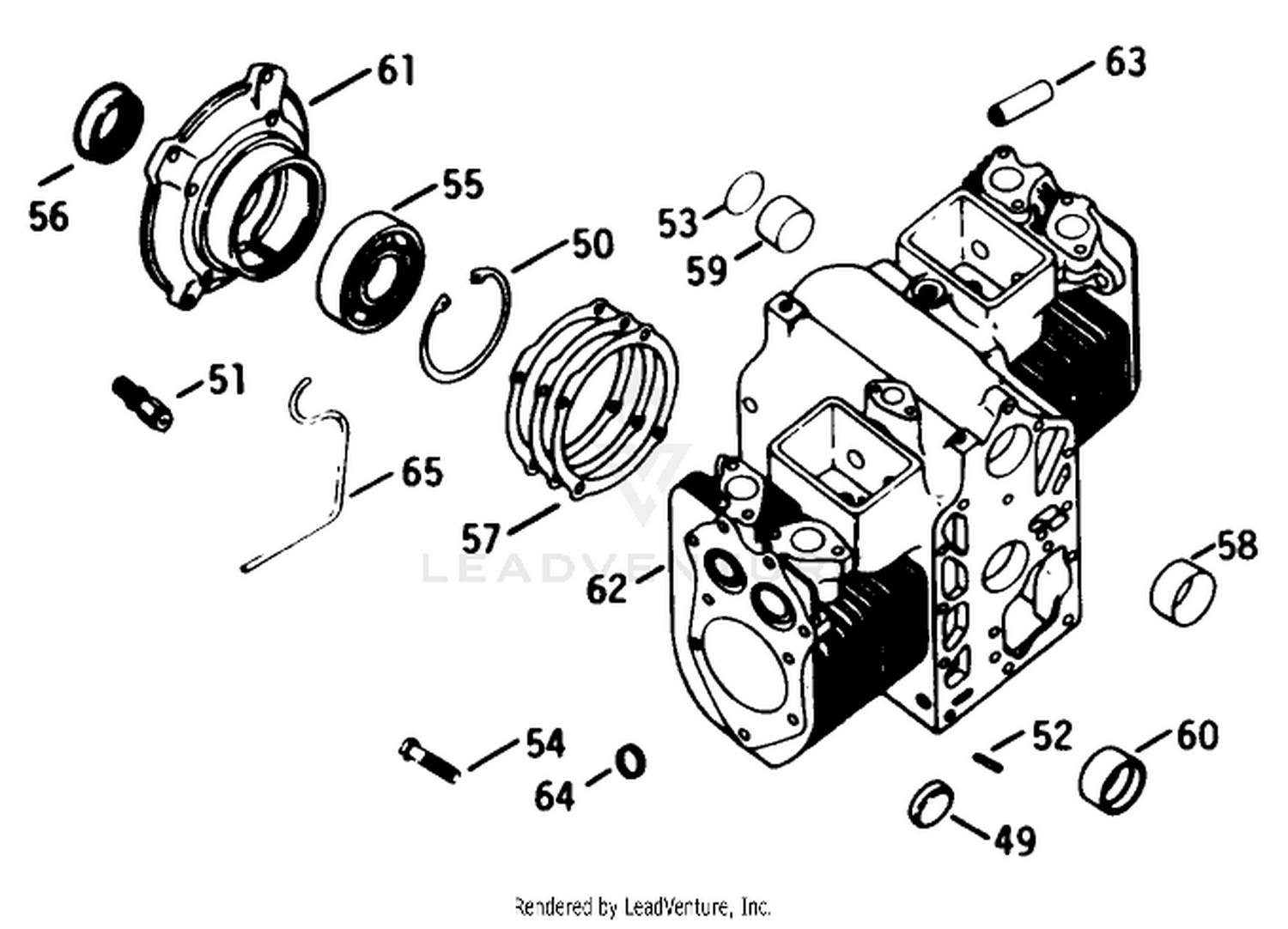 Crankcase-Engine Model No. K582qs Type No. Ps-36315