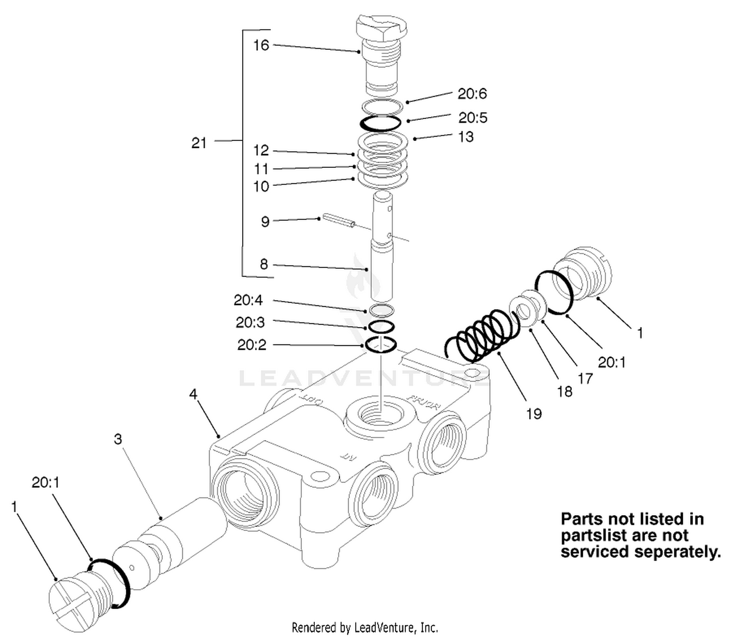 Priority Flow Control Valve Assembly No. 58-5490