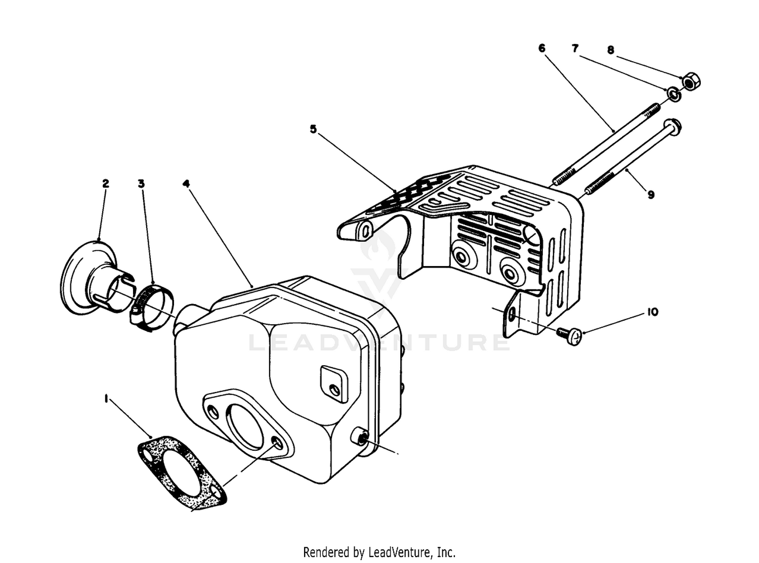 Muffler Assembly (model No. 47pr4-6)