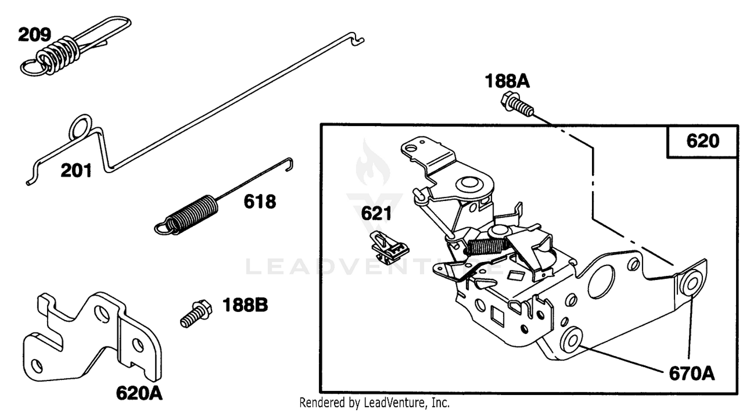 Engine Briggs  Stratton Model 128802-0615-01 4