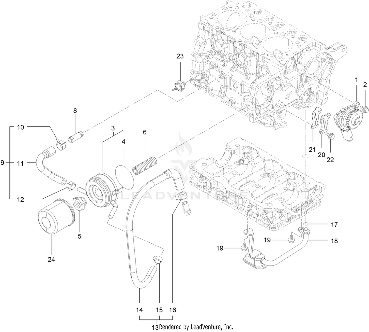 Lubrication Oil System Assembly