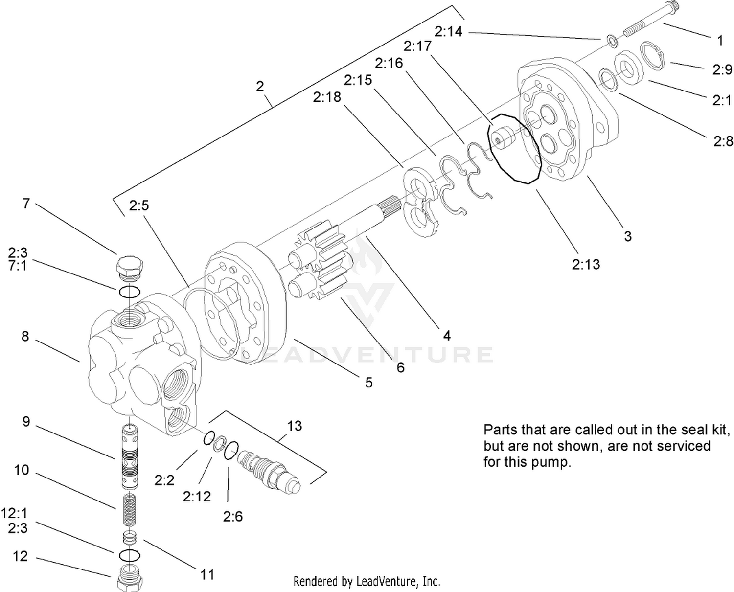 Gear Pump Assembly No. 93-6492