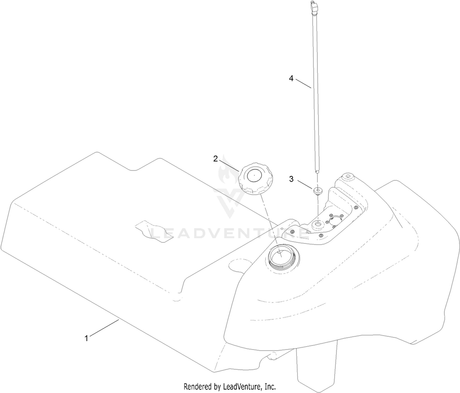 Replacement Fuel Tank Kit Assembly No. 119-7747