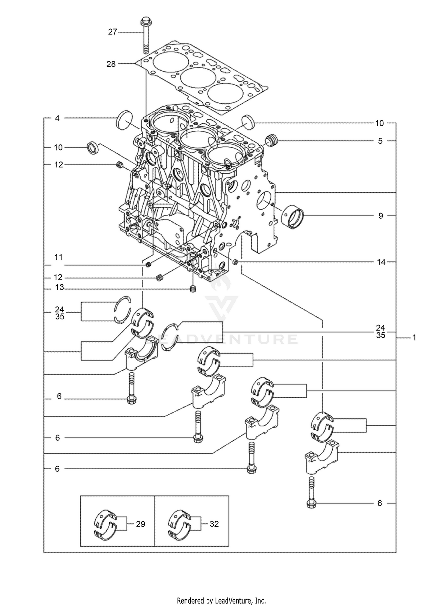 Cylinder Block Assembly