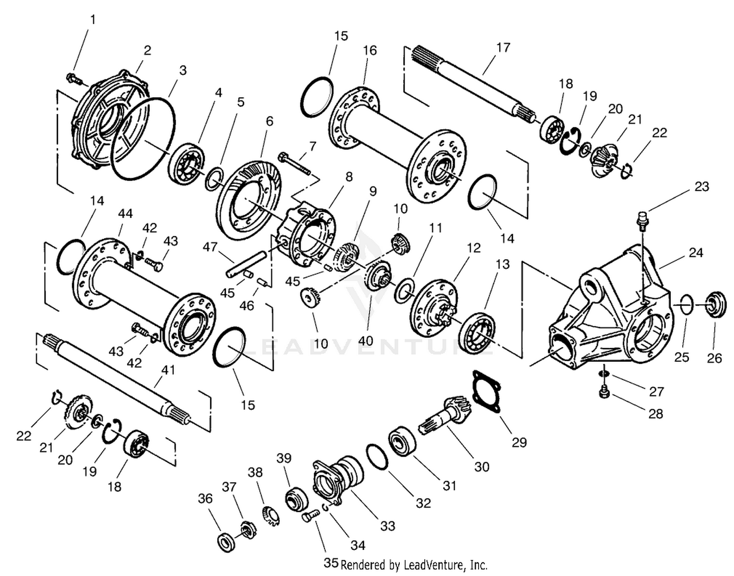 Rear Axle Assembly No. 68-6823