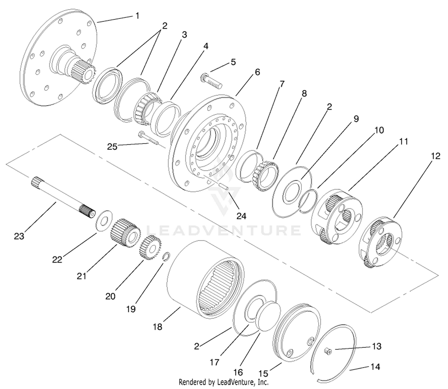 Planetary Drive Assembly No. 92-7415