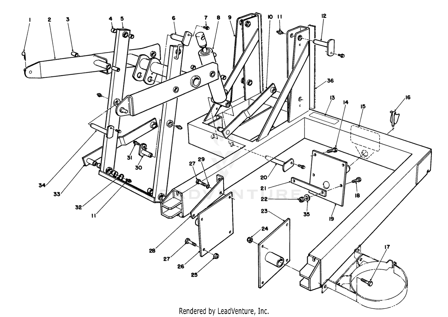 15 Cu. Ft. Hopper Kit Model 30505 (optional)