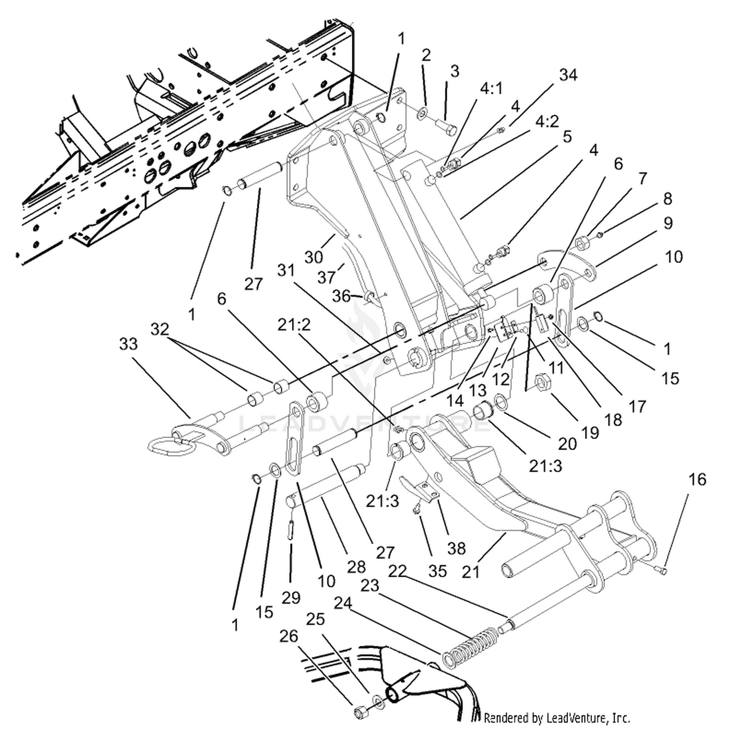No. 6 and 7 Lift Arm Assembly