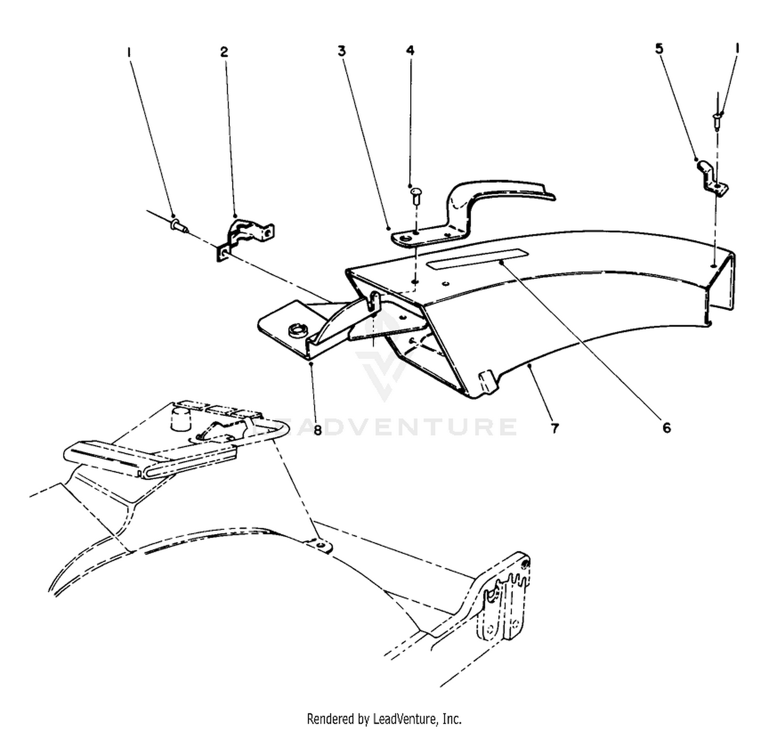 Side Discharge Chute Model No. 59110 (optional)