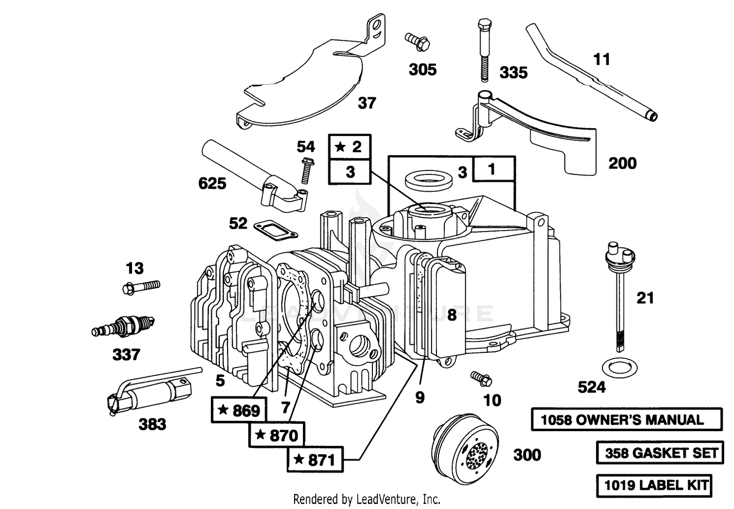 Engine Briggs  Stratton Model 98902-0130-01