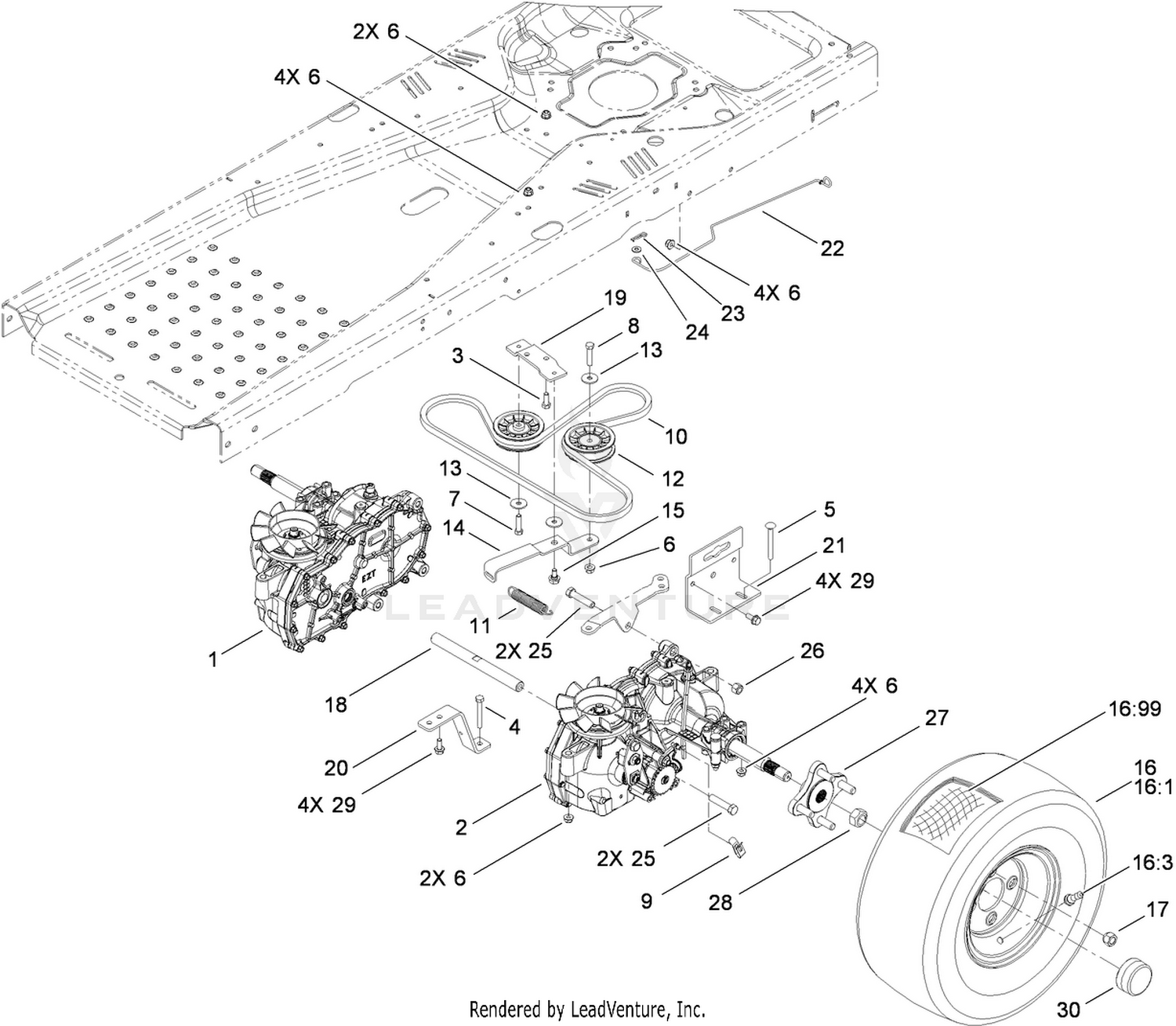 Hydro Traction Drive Assembly