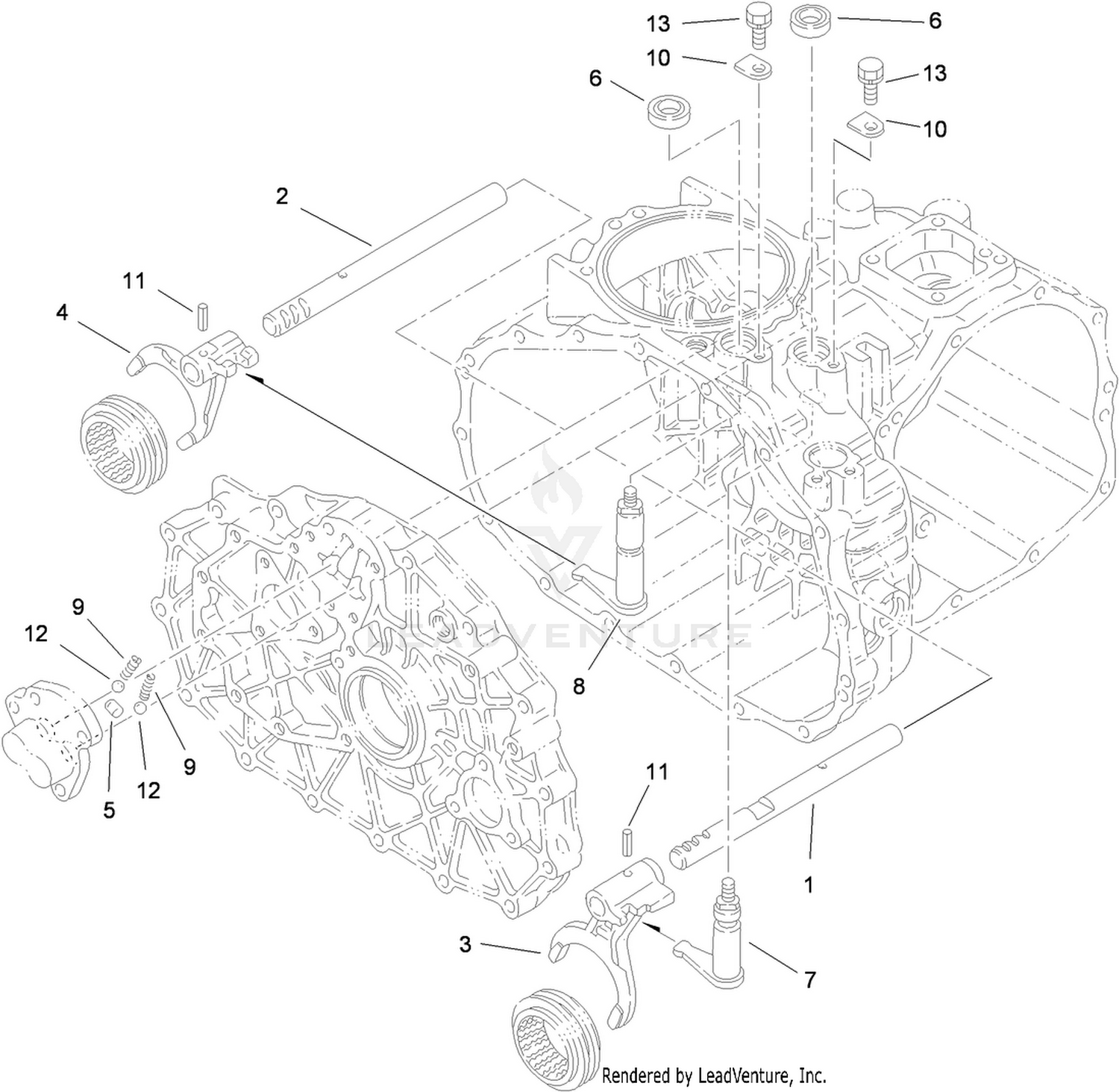 Main Shift Assembly  Transaxle Assembly No. 115-7783