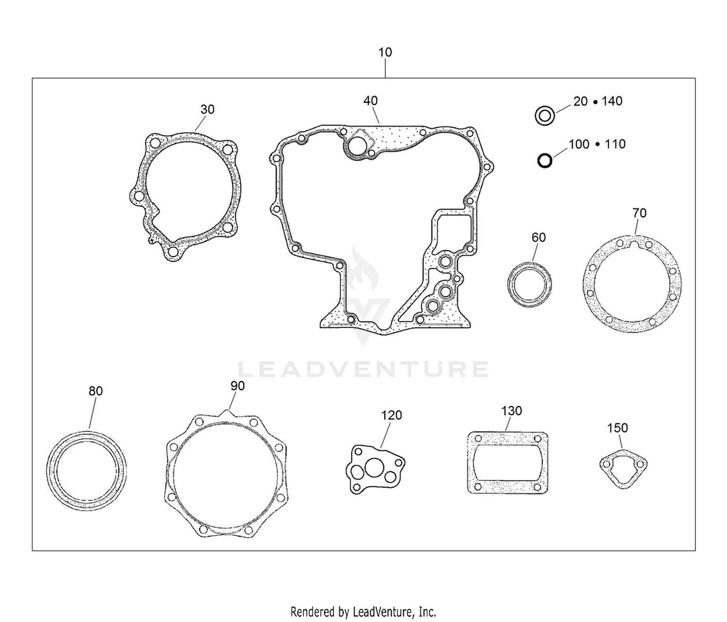 Lower Engine Gasket Kit