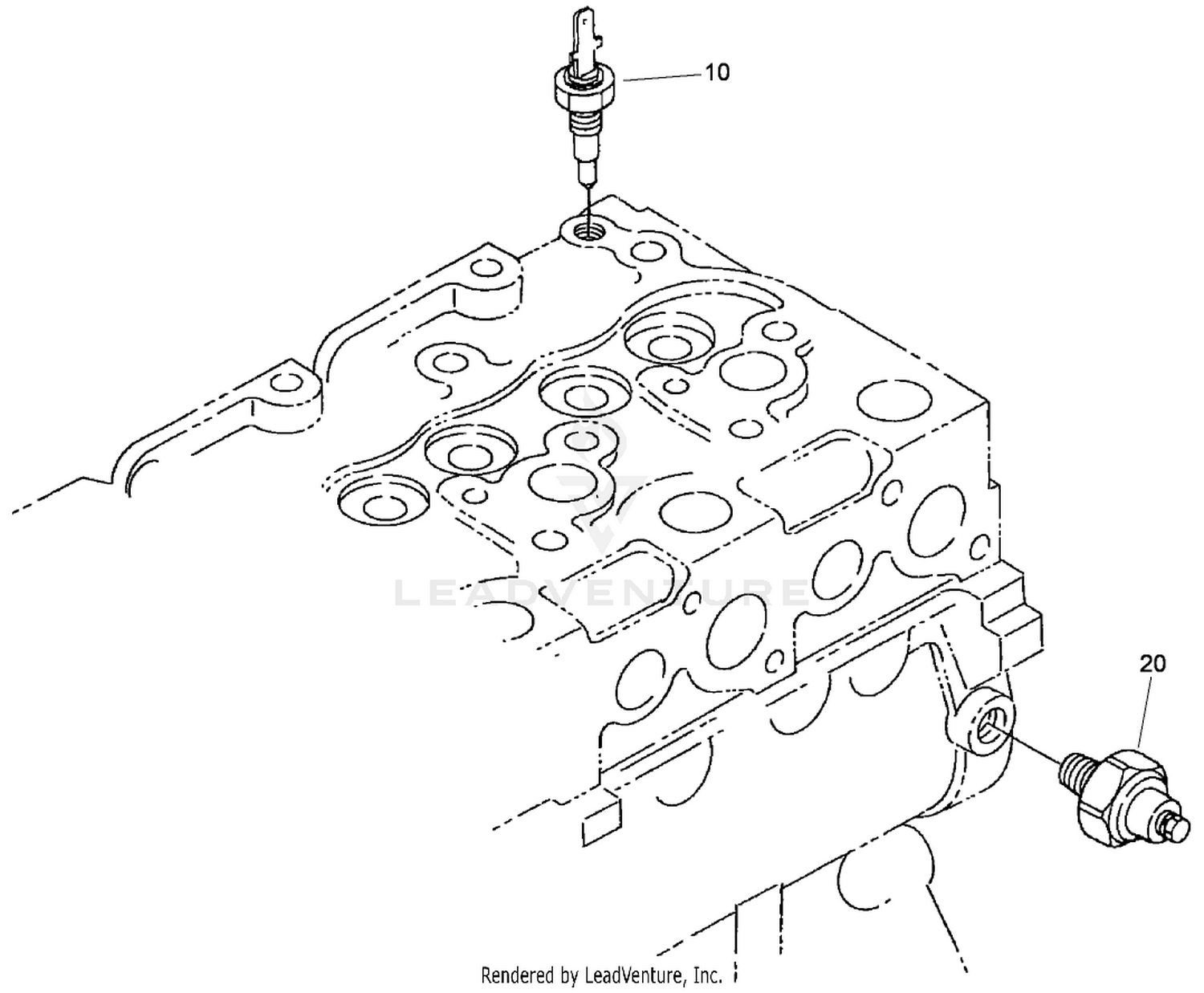 Oil Switch / Thermoswitch Assembly
