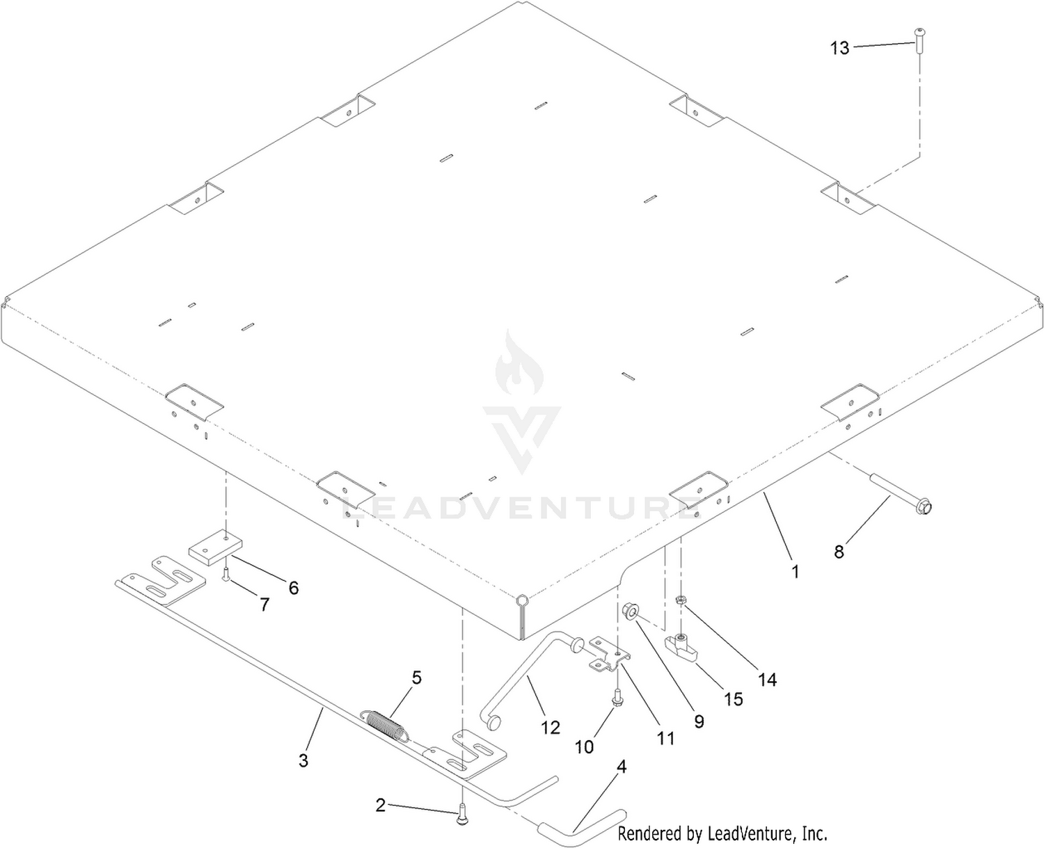 Steel Cargo Bed Assembly