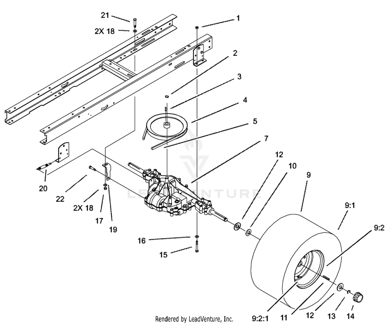 5 Speed Transaxle Assembly