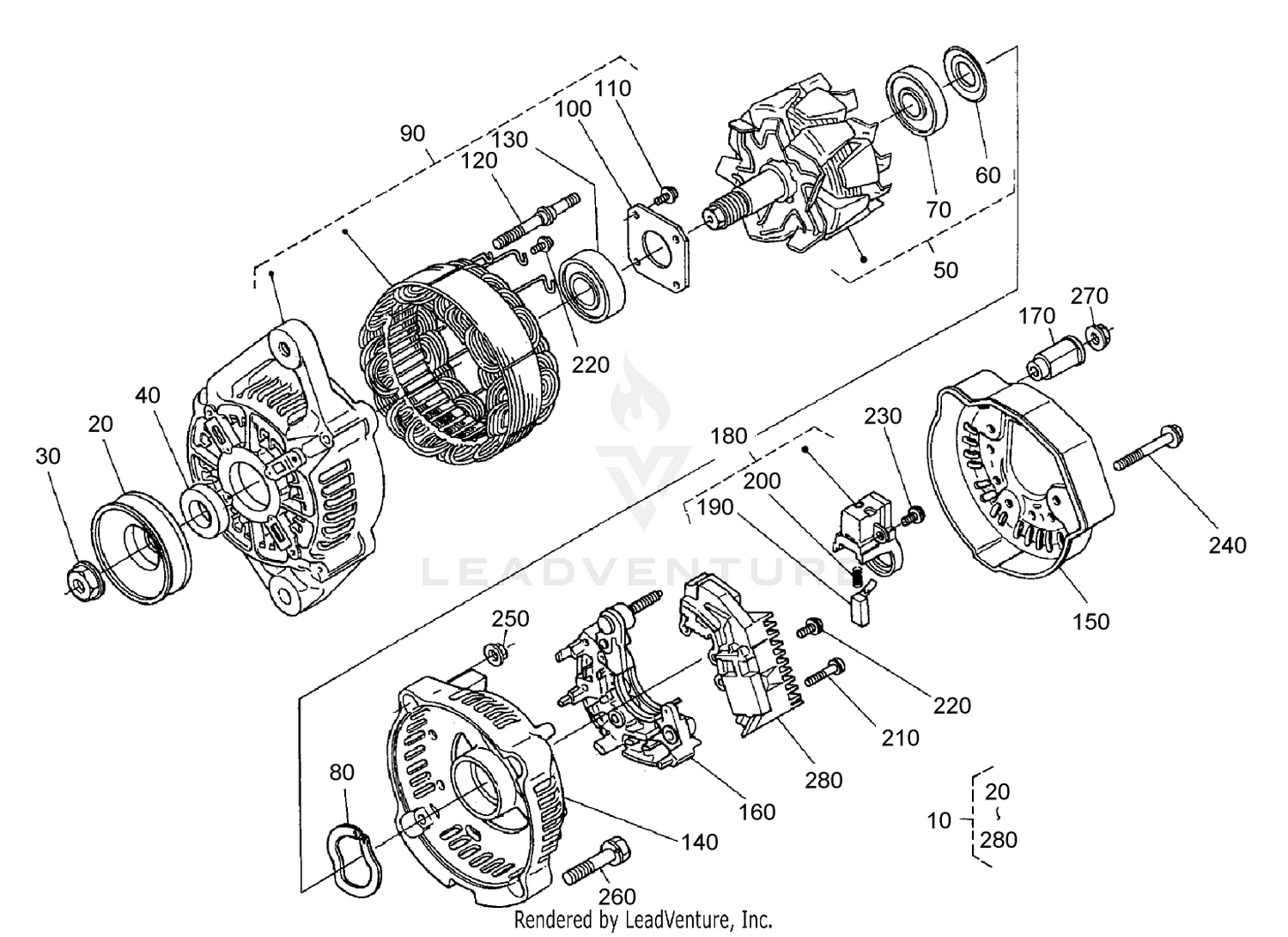 Alternator Component Assembly