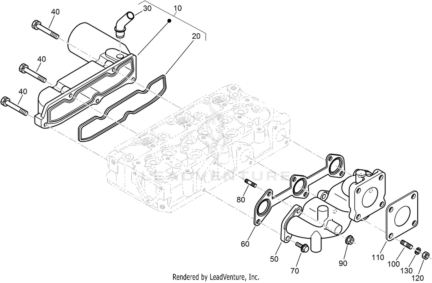 Inlet and Exhaust Manifold Assembly