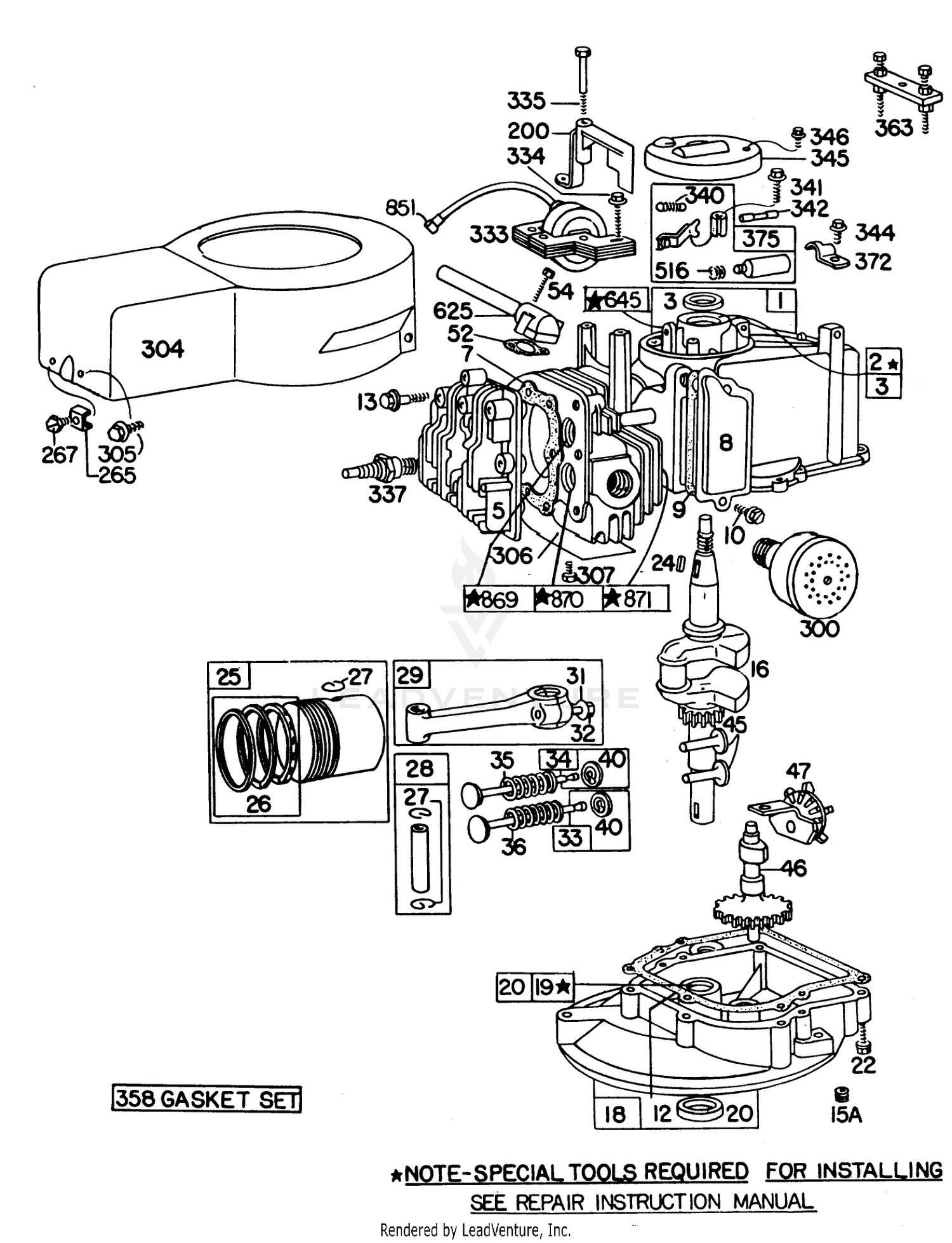 Engine Model No. 92908-2059-01 21" Self Propelled (model 16870) 2