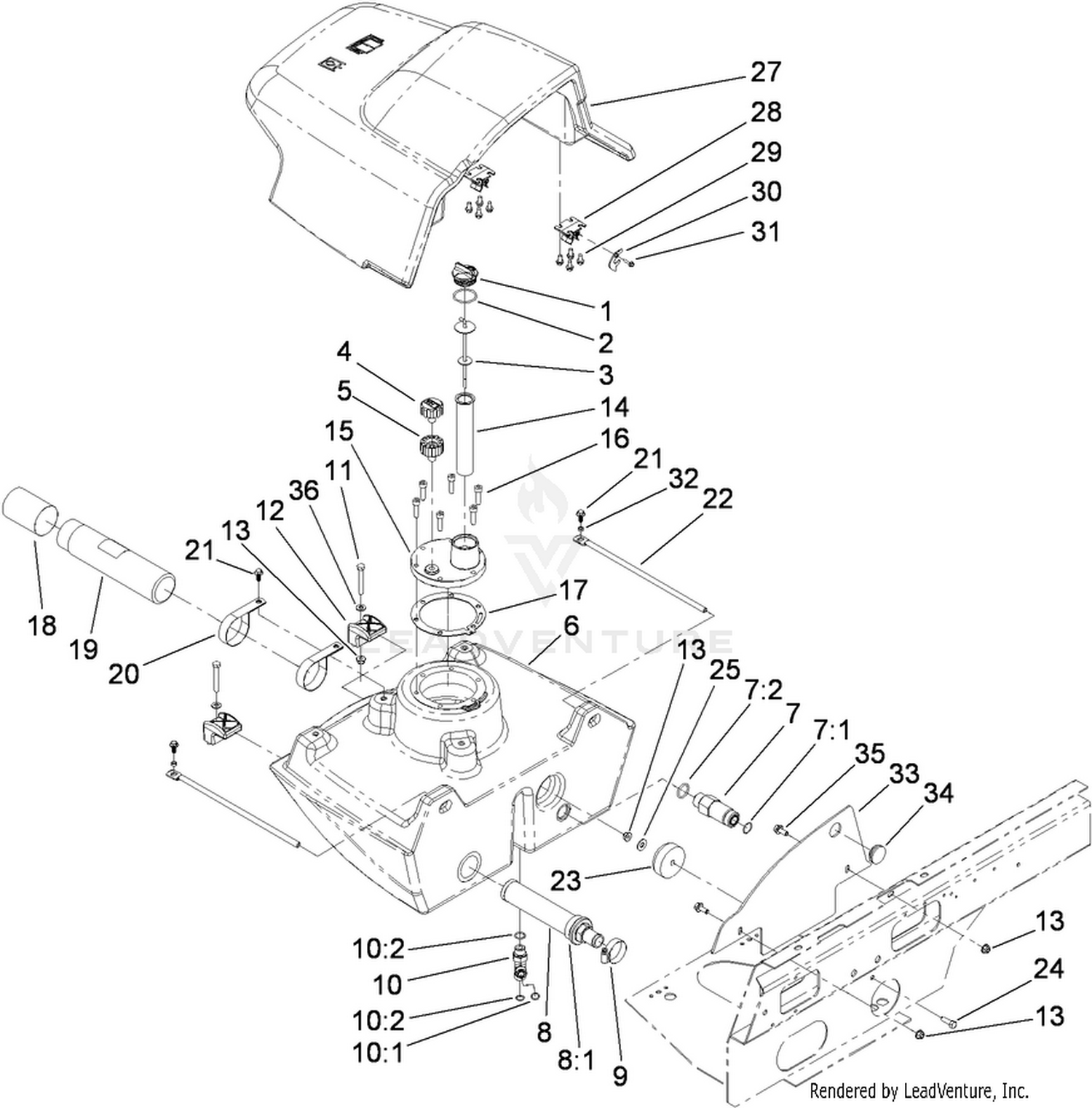 Hydraulic Filter and Reservoir Assembly
