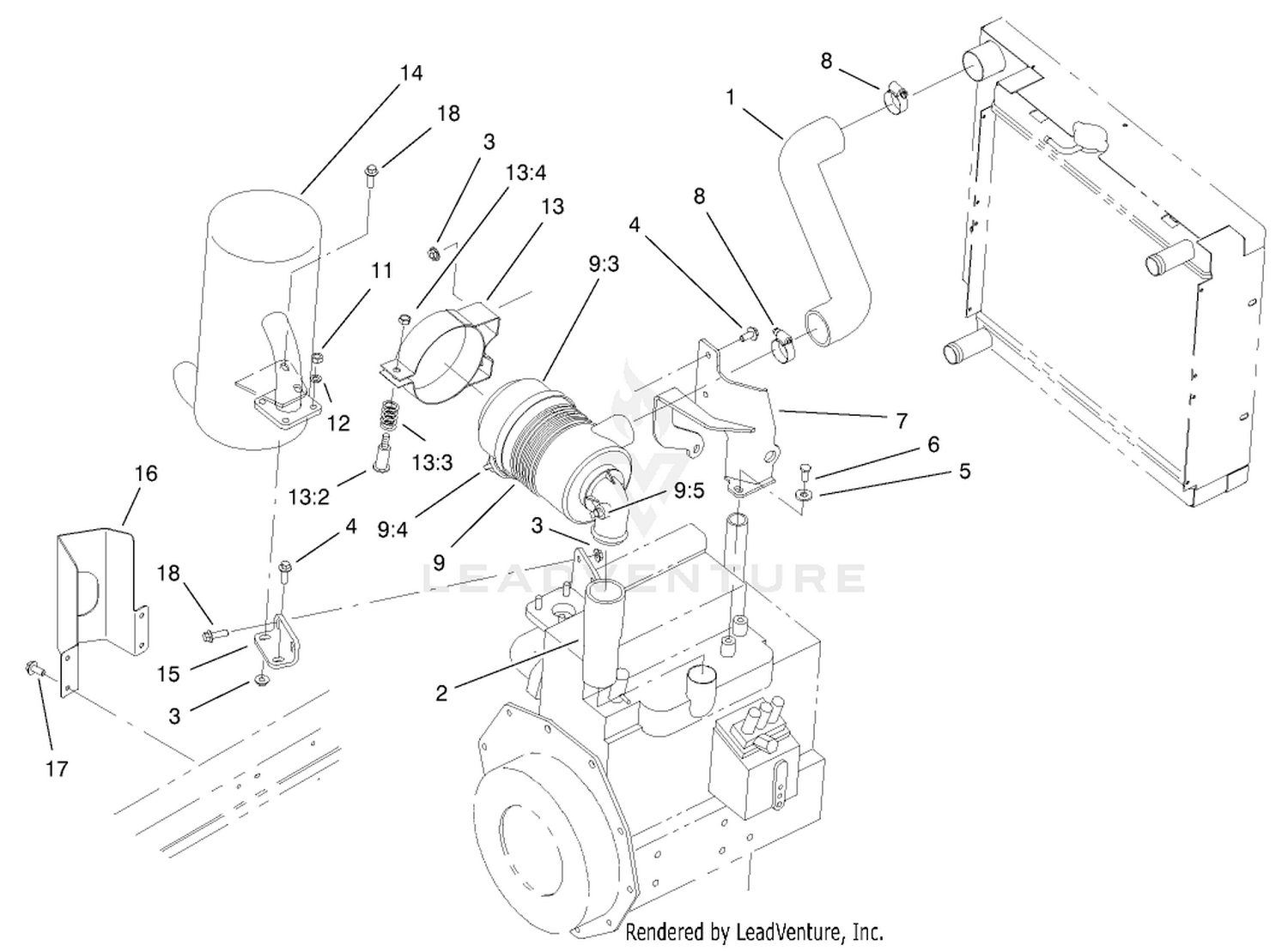 Air Cleaner And Muffler Assembly