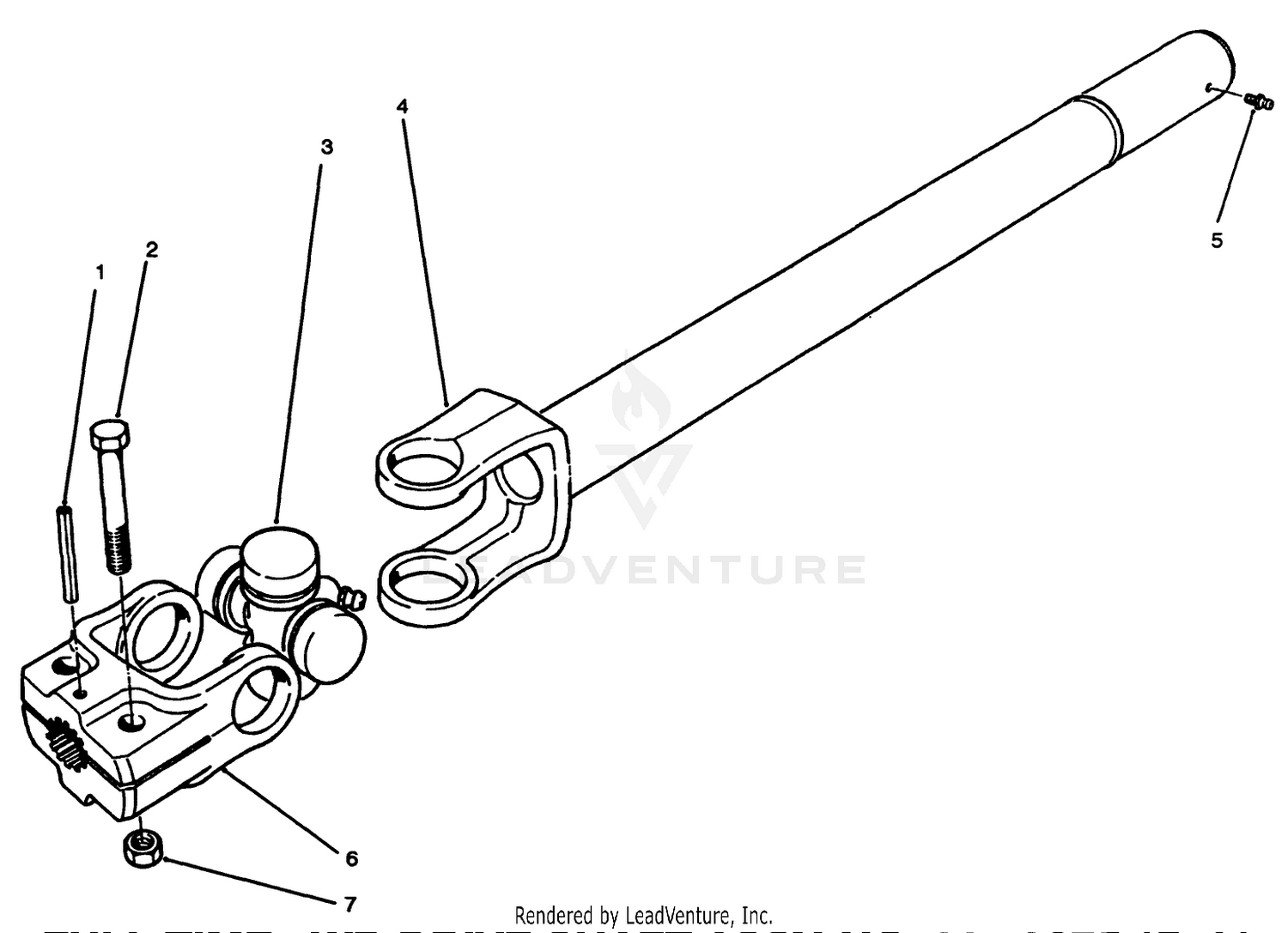 Full Time 4wd Drive Shaft Assy. No. 92-9075 (opt.)
